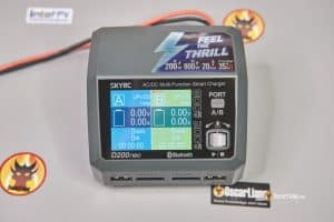 Skyrc D200neo Lipo Charger Main Screen Powered On