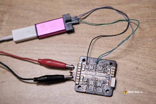 Flash Blheli32 Esc Am32 Firmware Bootloader St Link V2 Programmer Wiring Connection