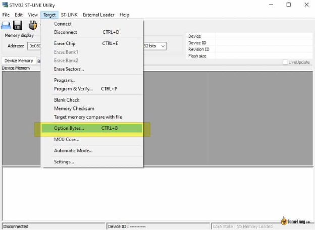 Flash Immersionrc Irc Ghost Rx Receiver Expresslrs Stm32 Stlink Utility Target Option Bytes