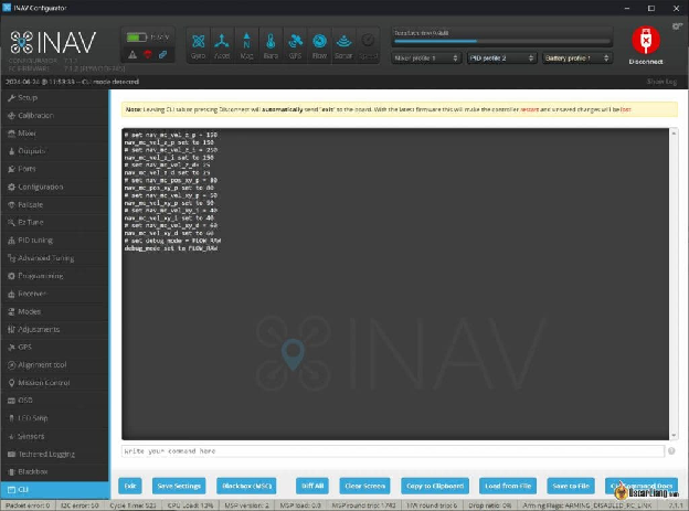 Inav Configurator Cli Setup Ranger Finder Optical Flow Sensor Pid