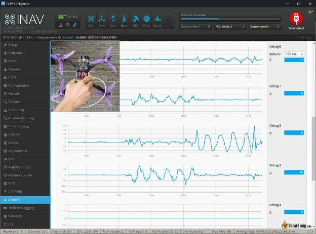 Inav Configurator Debug Setup Ranger Finder Optical Flow Sensor