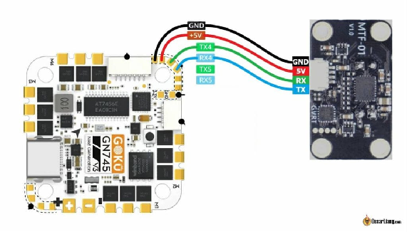 Microair Mtf 01 Ranger Finder Optical Flow Sensor Module Wiring Diagram Flight Controller Fc Uart Tx Rx