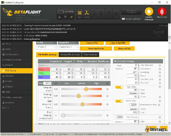 Betaflight 4.3 Pid Tuning Sliders