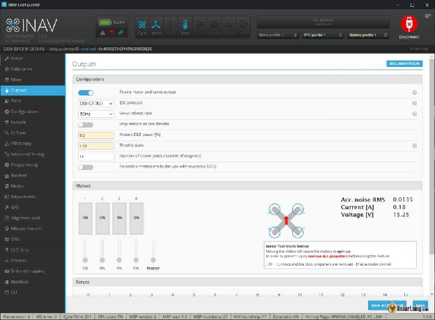 Inav Configurator 7.1 Setup Fpv Drone Outputs