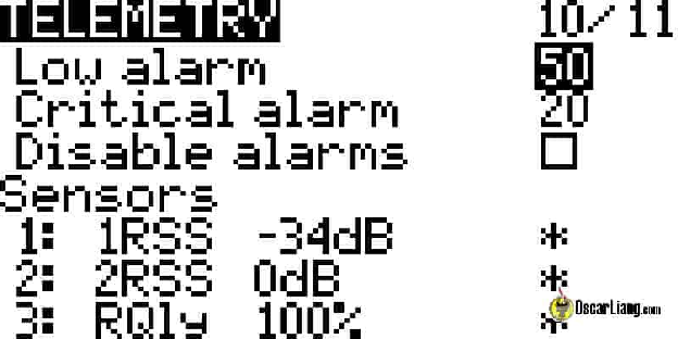 Edgetx Rssi Lq Telemetry Critical Warning Low Alarm
