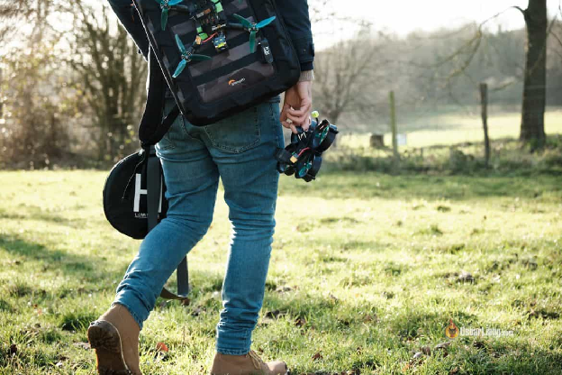 Fpv Drone Pilot Backpack Cinewhoop Walking